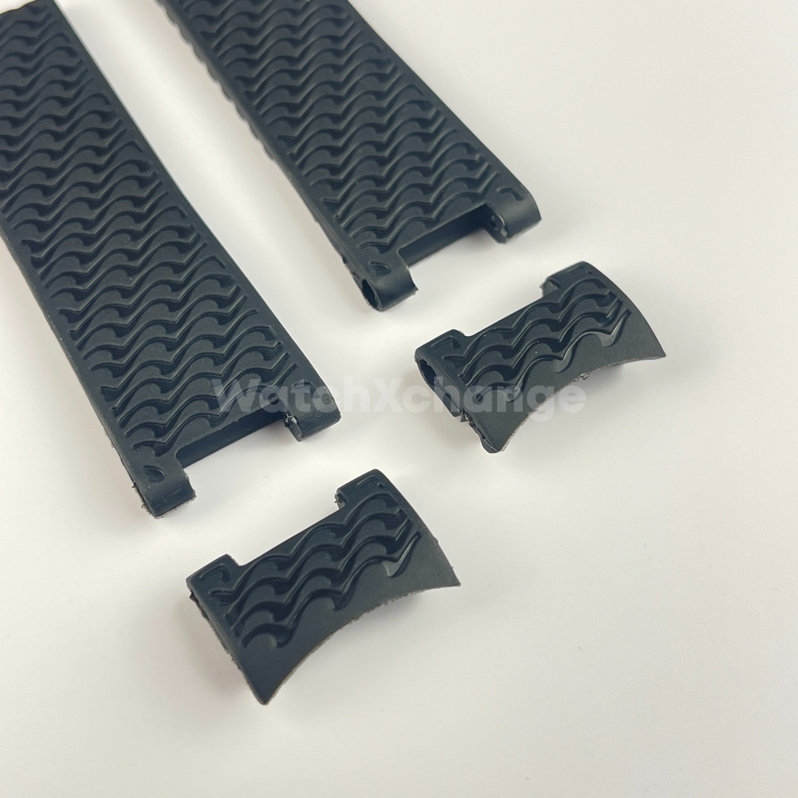 22mm Black Silicone/Rubber Band Strap For Ulysse Nardin 263 DIVER Watch