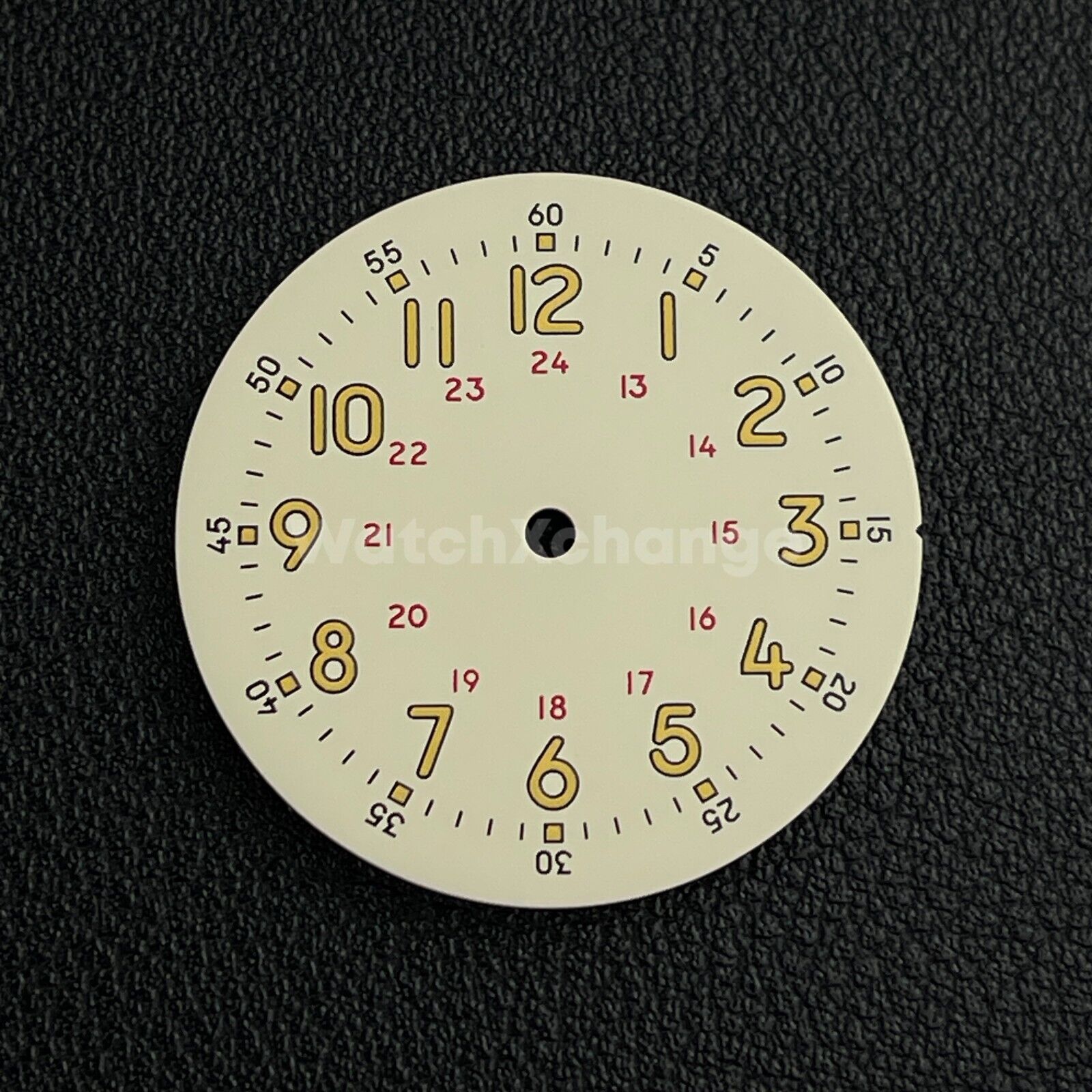 29mm Cream Watch Dial w/Green Luminous Replacement for NH35 NH36 Movement Parts
