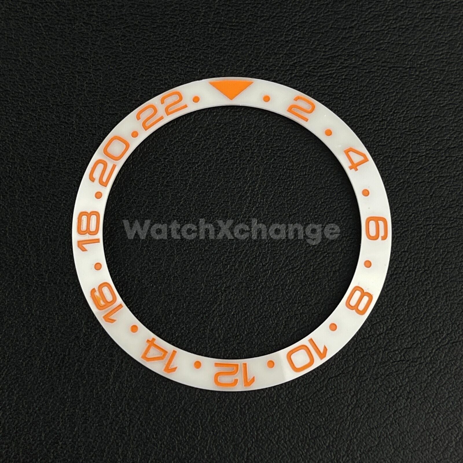 Orange White 38mm Ceramic Bezel Insert For Rolex Seiko SKX007 SKX009 SRPD Sloped