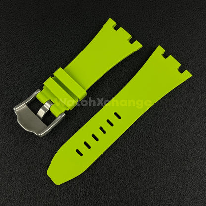 Green Audemars Piguet AP 28mm x 20mm Royal Oak Rubber Watch Strap 15710 15703