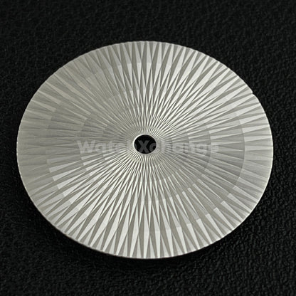 28.5mm Silver Radial Texture Watch Dial Face for SEIKO NH35 NH36 Movements