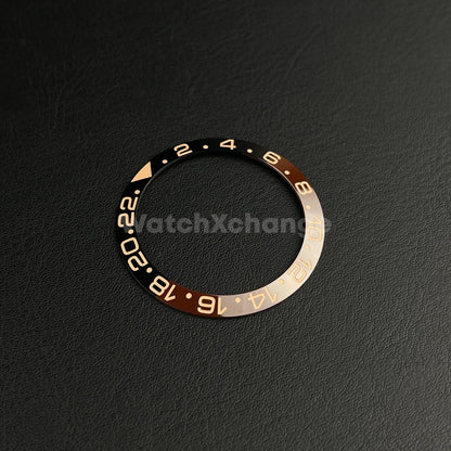 38mm Ceramic Bezel Brown Black insert For Divers Watch Rolex GMT Seiko SKX SRPD