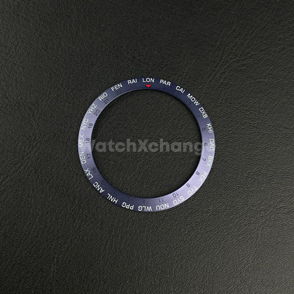 38mm Metal Bezel insert For Divers Watch Rolex GMT Seiko SKX SRPD Blue Timezone