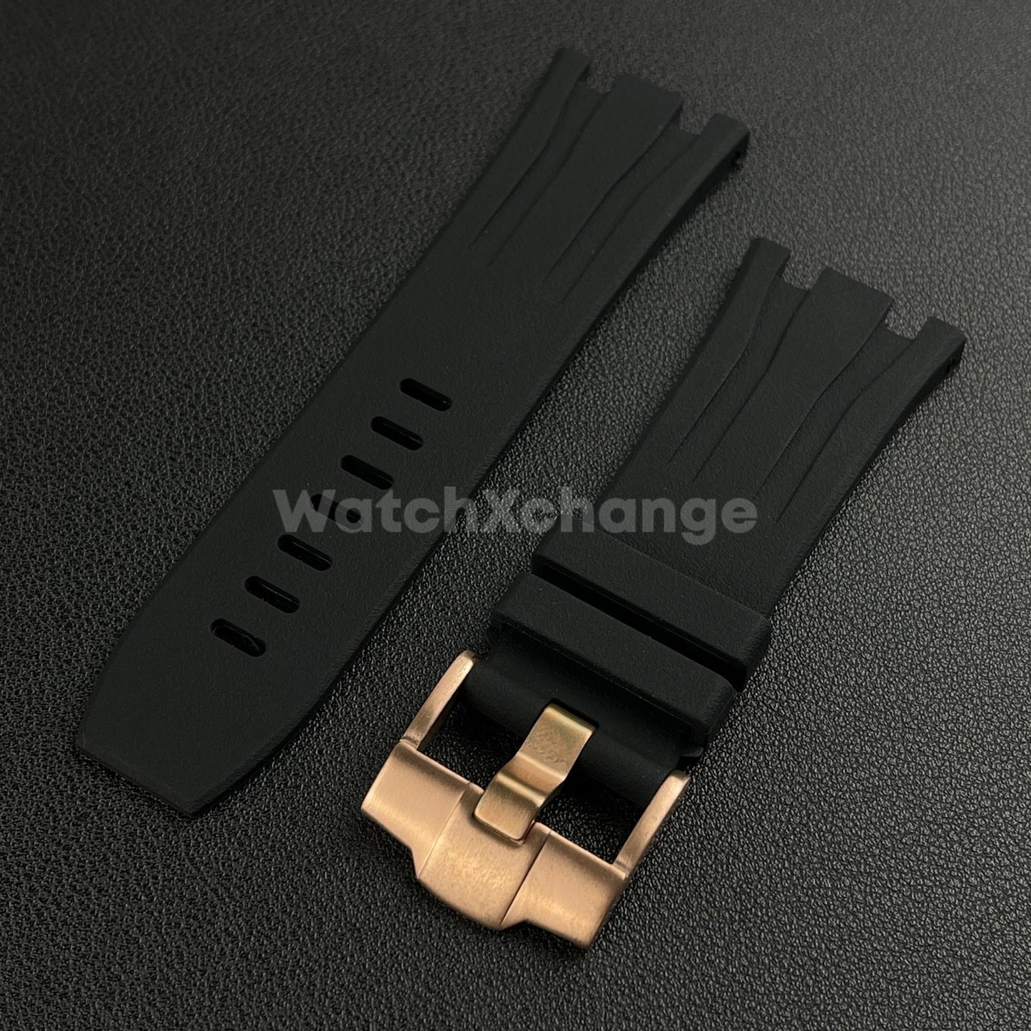 For Audemars Piguet Royal Oak Offshore 44mm Case 30mm Black Rubber Watch Strap