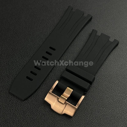 For Audemars Piguet Royal Oak Offshore 44mm Case 30mm Black Rubber Watch Strap