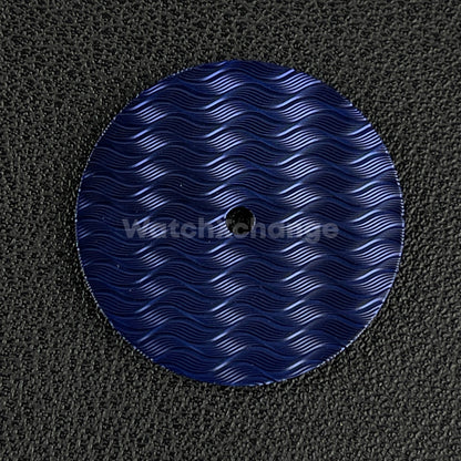 28.5mm Dark Blue Wavy Texture Watch Dial Face for SEIKO NH35 NH36 Movements