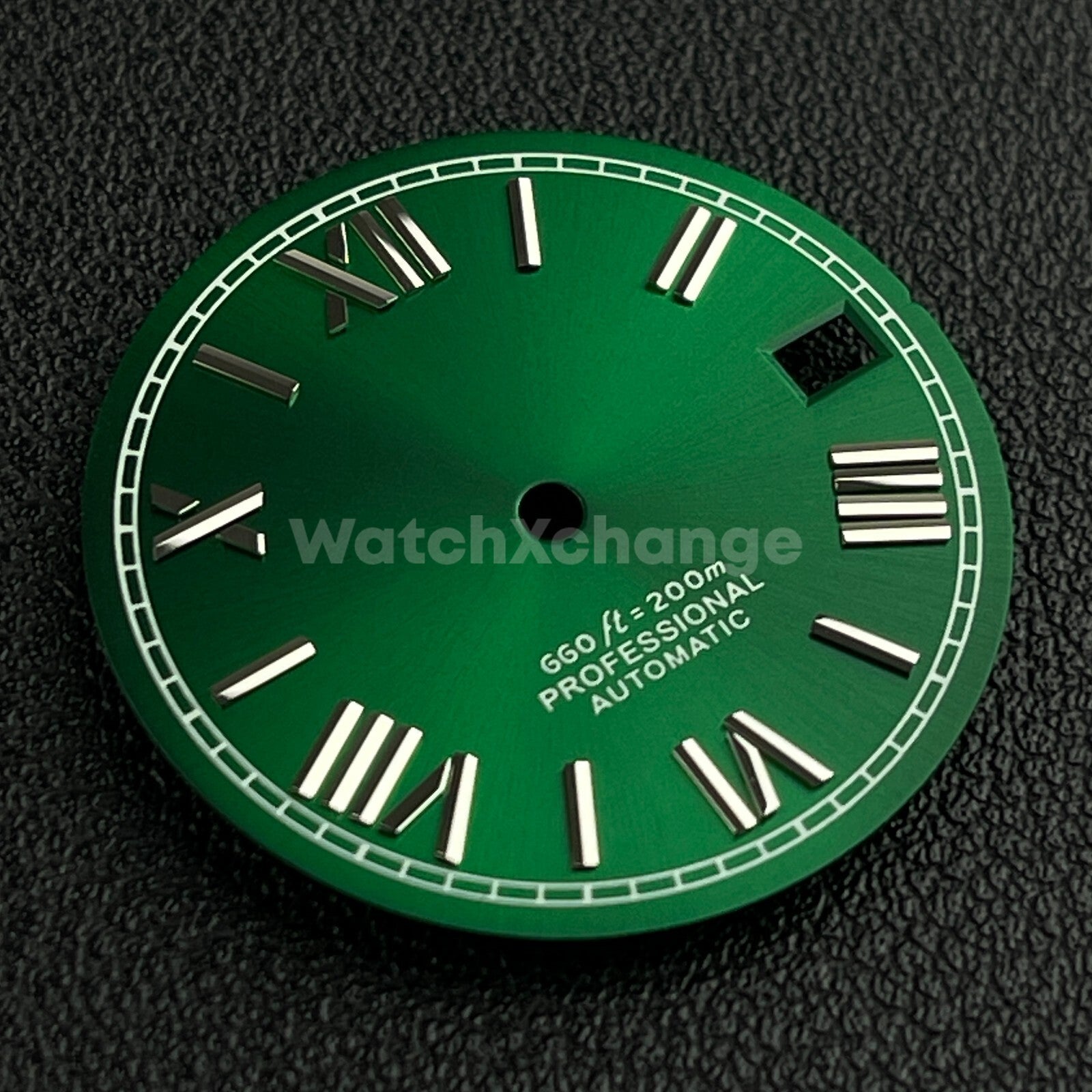28.5mm Green Roman Numeral Watch Dial for SEIKO NH35 4R35 Movements