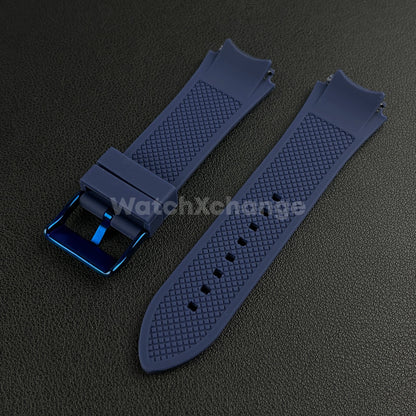 Blue 22mm Silicone Rubber Watchband Fit For Guess W0247G3 W0040G3 W0040G7 Strap