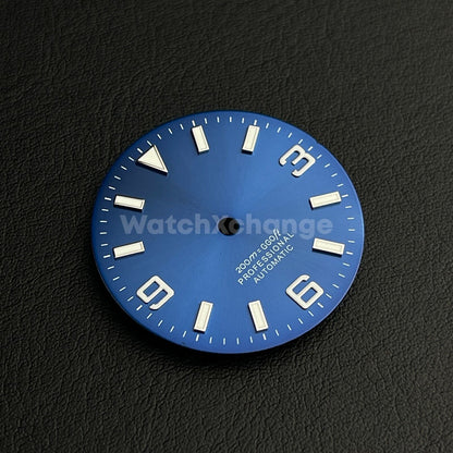 29mm Dark Blue Watch Dial for SEIKO NH35 NH36 Watch Movement Parts