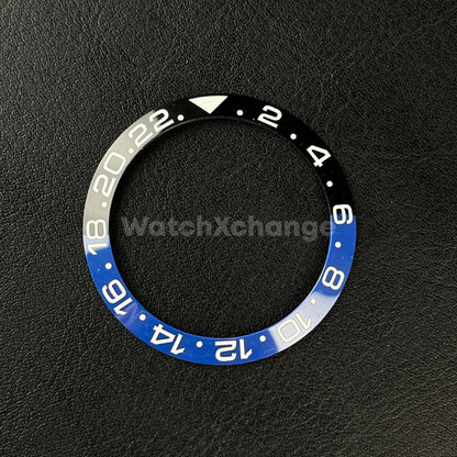 Ceramic Bezel insert 38mm Black Blue Rolex GMT Seiko SKX SRPD Batman Batgirl