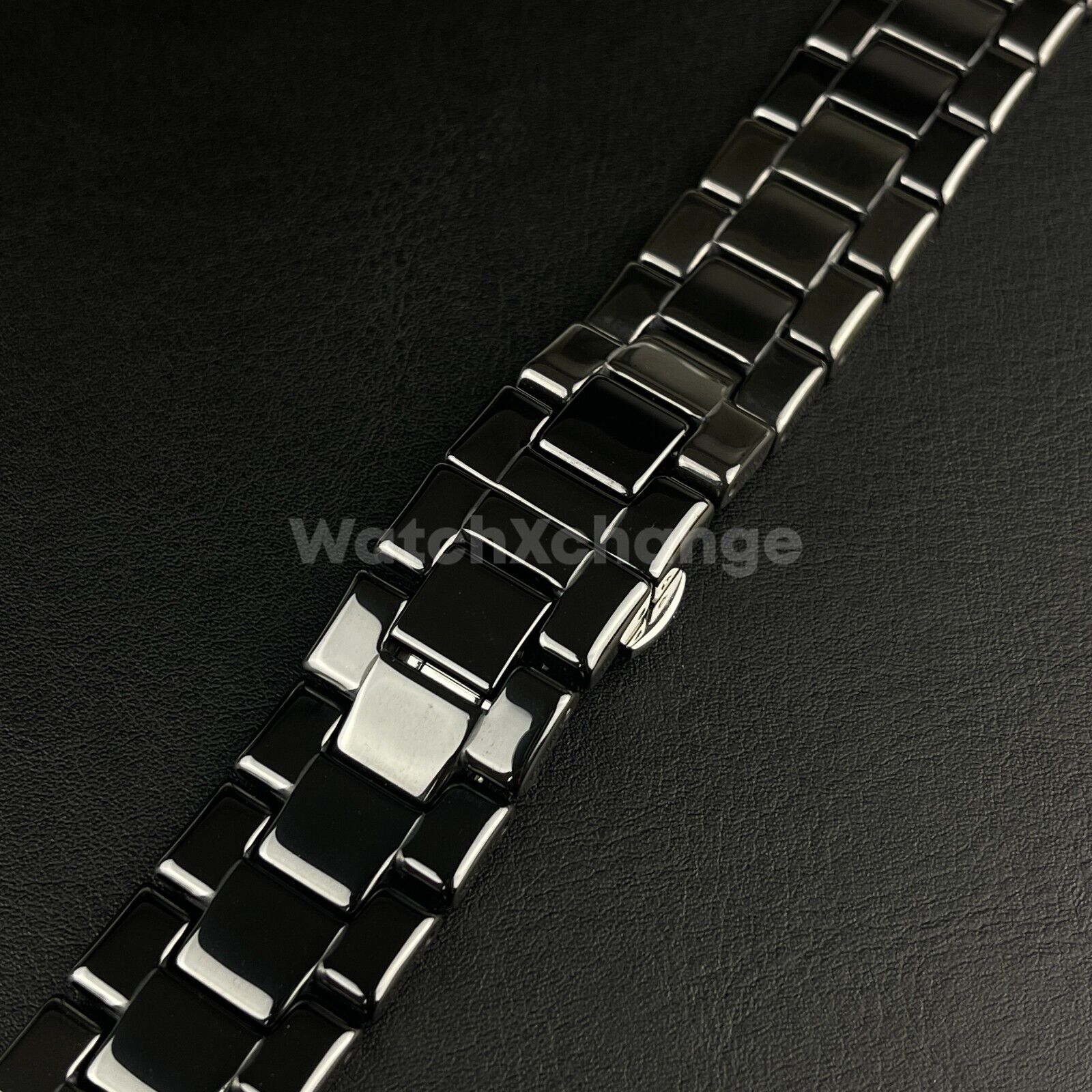 For Emporio Armani AR1400 Watch Black 22mm Ceramic Strap Band Bracelet Clasp