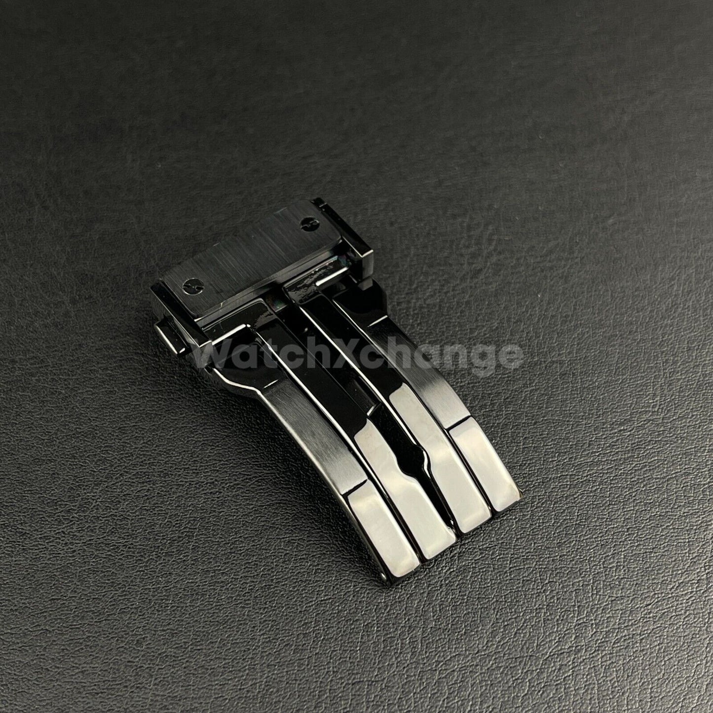 Black 20mm Clasp For HUBLOT Watch Rubber Strap Band Buckle Stainless Steel