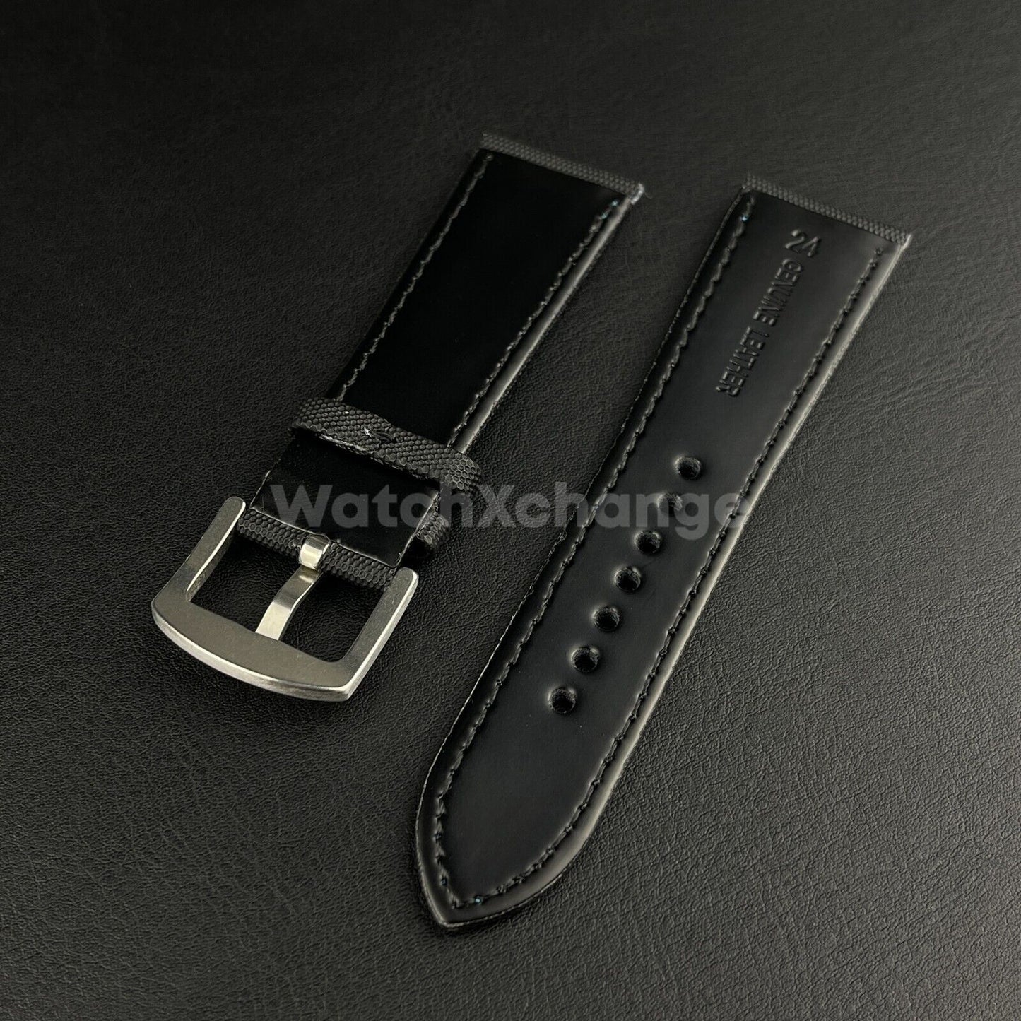 Black Nylon Strap fit Tag Heuer Monaco Carrera Formula 1 Watch 24mm