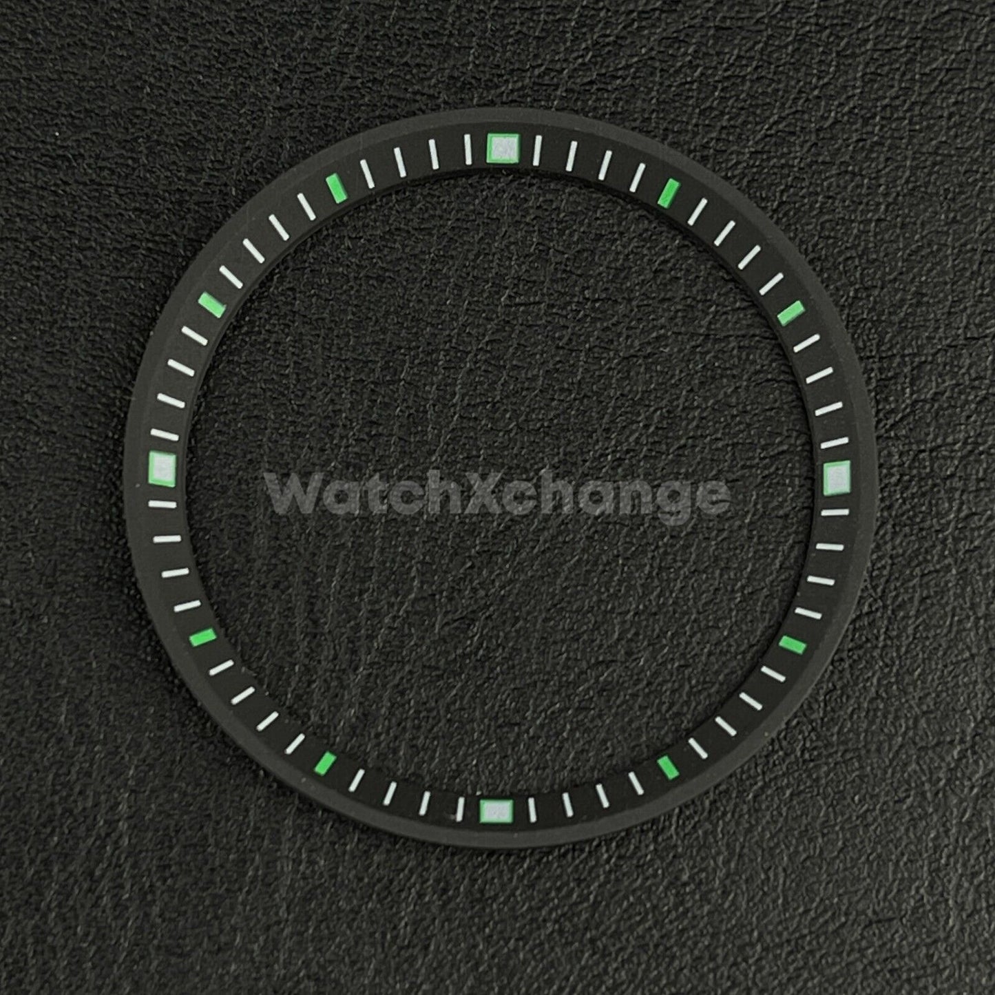 Black & Green Chapter Ring for Seiko SKX007 SRPD & Mod Watches 32.3mm NH36 NH35