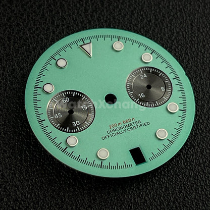 Light Green Turquoise 30mm Watch Dial Accessory for VK64 Quartz Movement