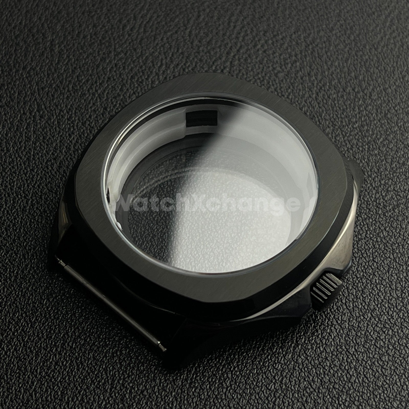 40mm Black Stainless Steel Watch Case For Japanese NH35 NH36 NH38