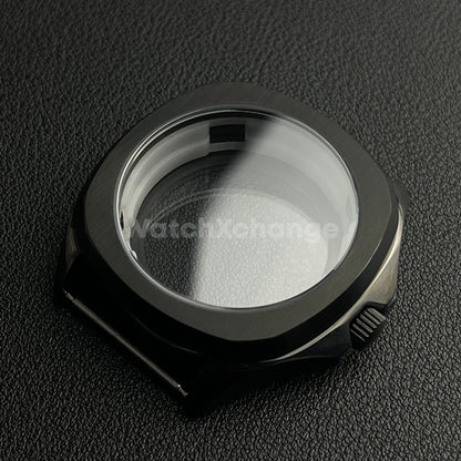 40mm Black Stainless Steel Watch Case For Japanese NH35 NH36 NH38