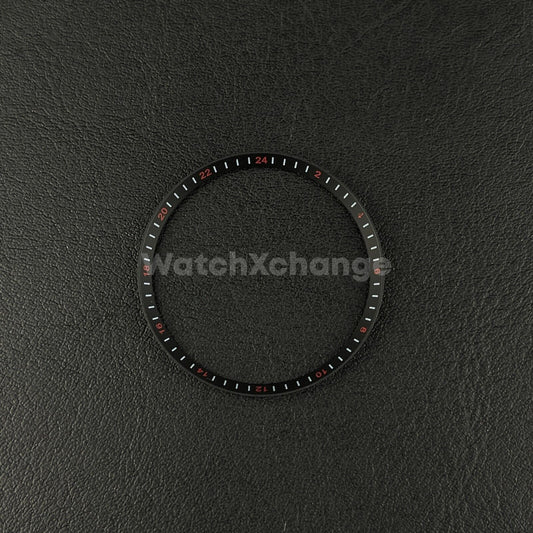 Black & Red Chapter Ring for Seiko SKX007 SRPD & Mod Watches 30.5mm NH36 NH35