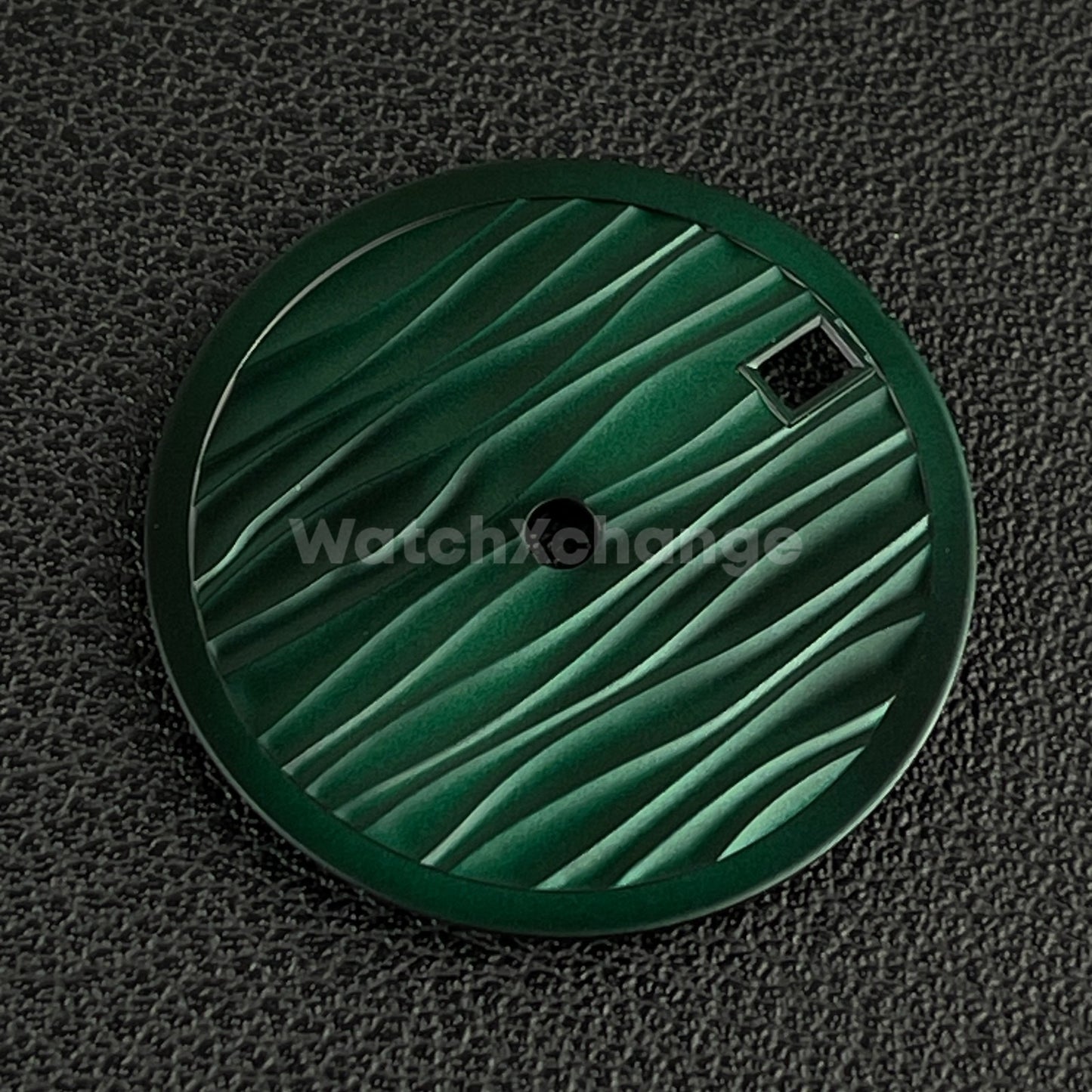 28.5mm Green Wave Texture Watch Dial Face for SEIKO NH35 NH36 Movements Parts