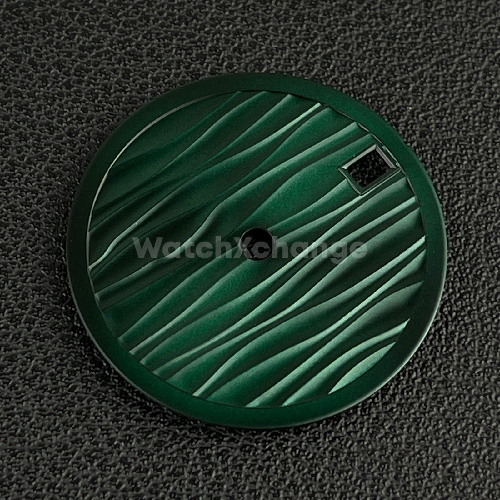 28.5mm Green Wave Texture Watch Dial Face for SEIKO NH35 NH36 Movements Parts