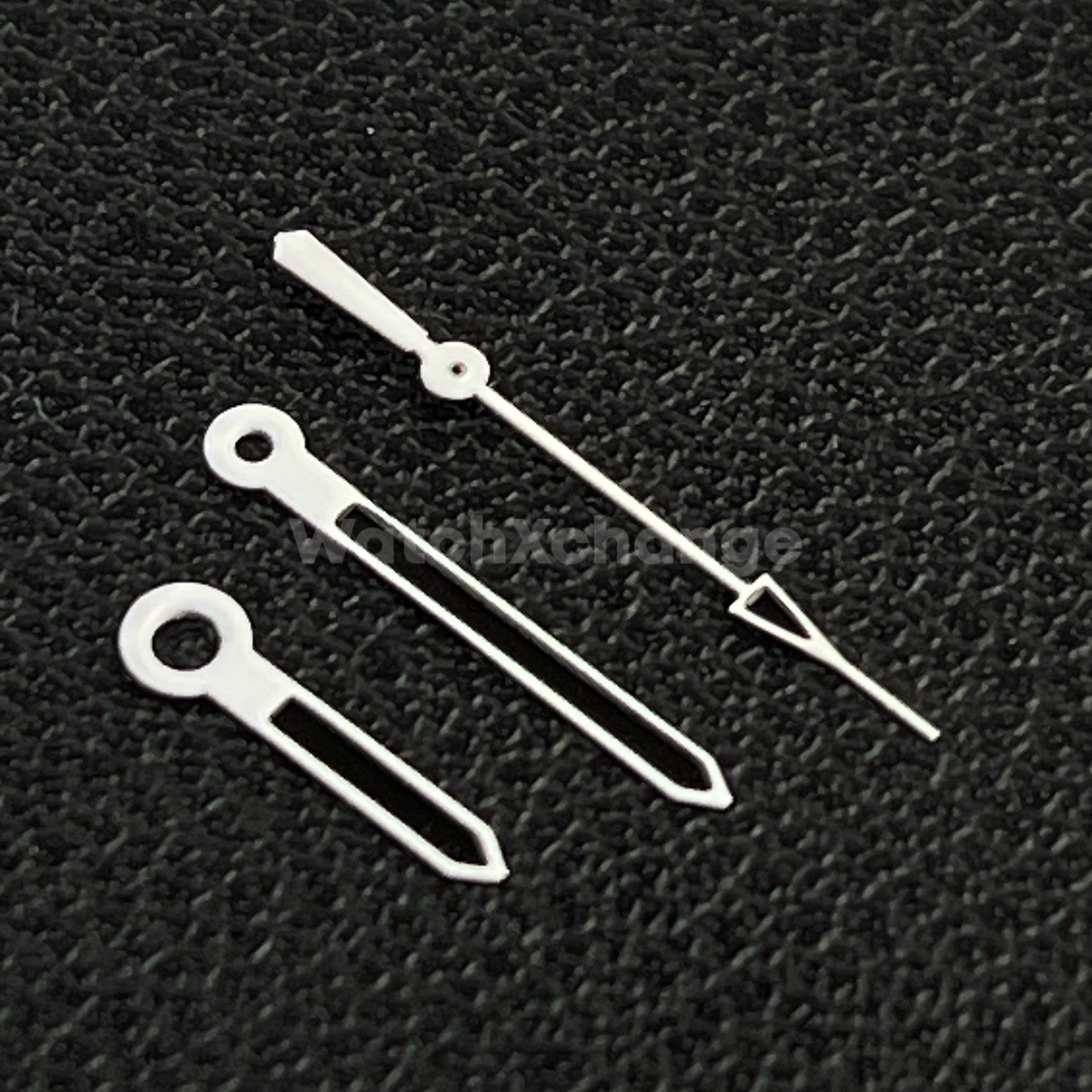 White & Black Watch Hands For SEIKO NH35 NH36 Movements Style Triangle End