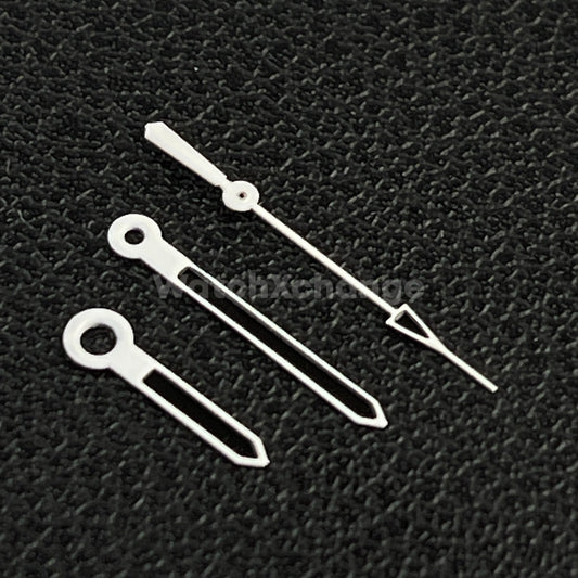 White & Black Watch Hands For SEIKO NH35 NH36 Movements Style Triangle End