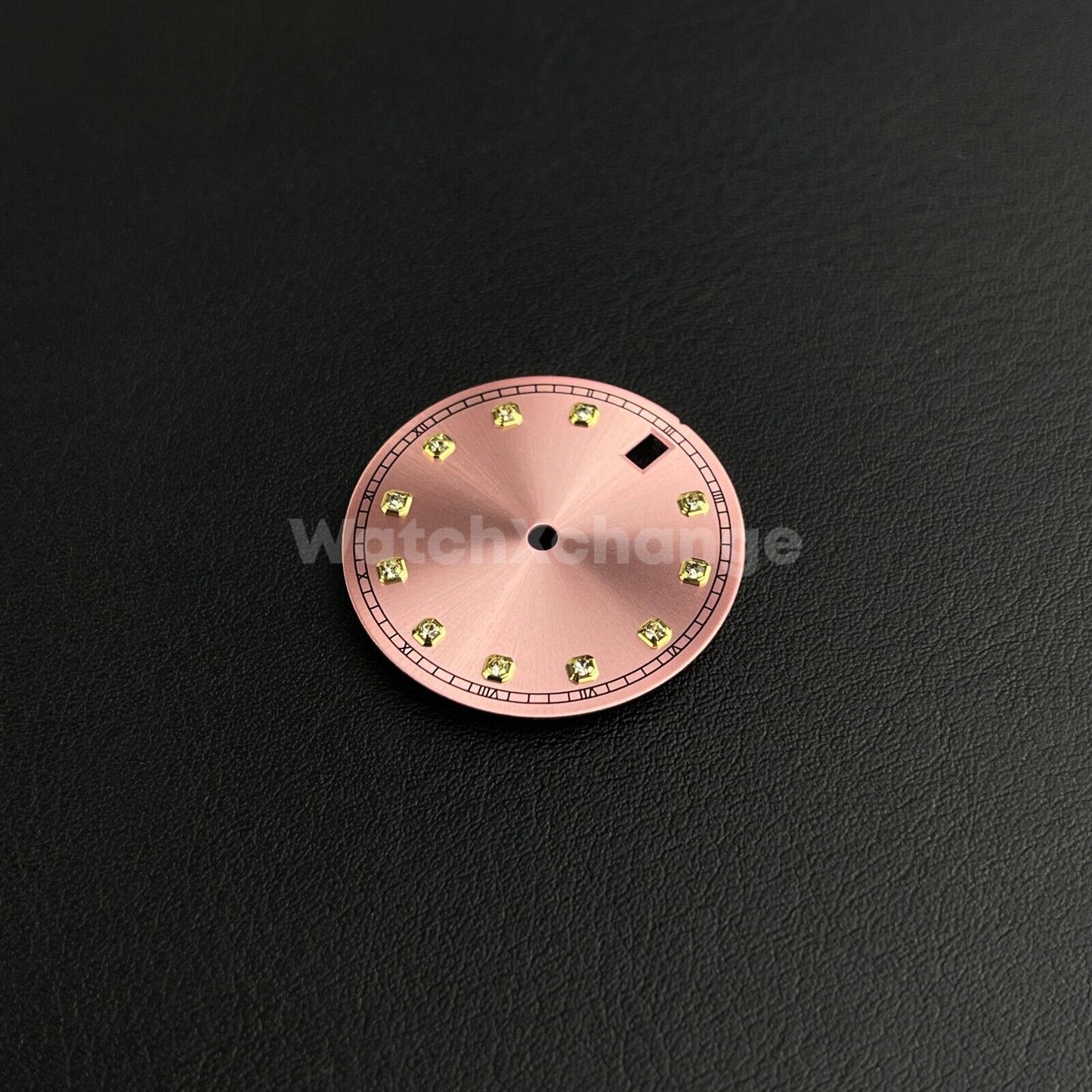 28.5mm Pink Diamond Watch Dial for SEIKO NH35 NH36 Movement