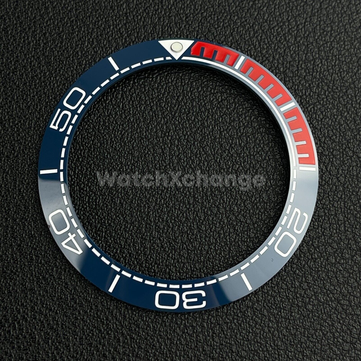 Blue & Red Ceramic Bezel Insert 41.5mm for Rolex Seiko SKX SRPD Omega