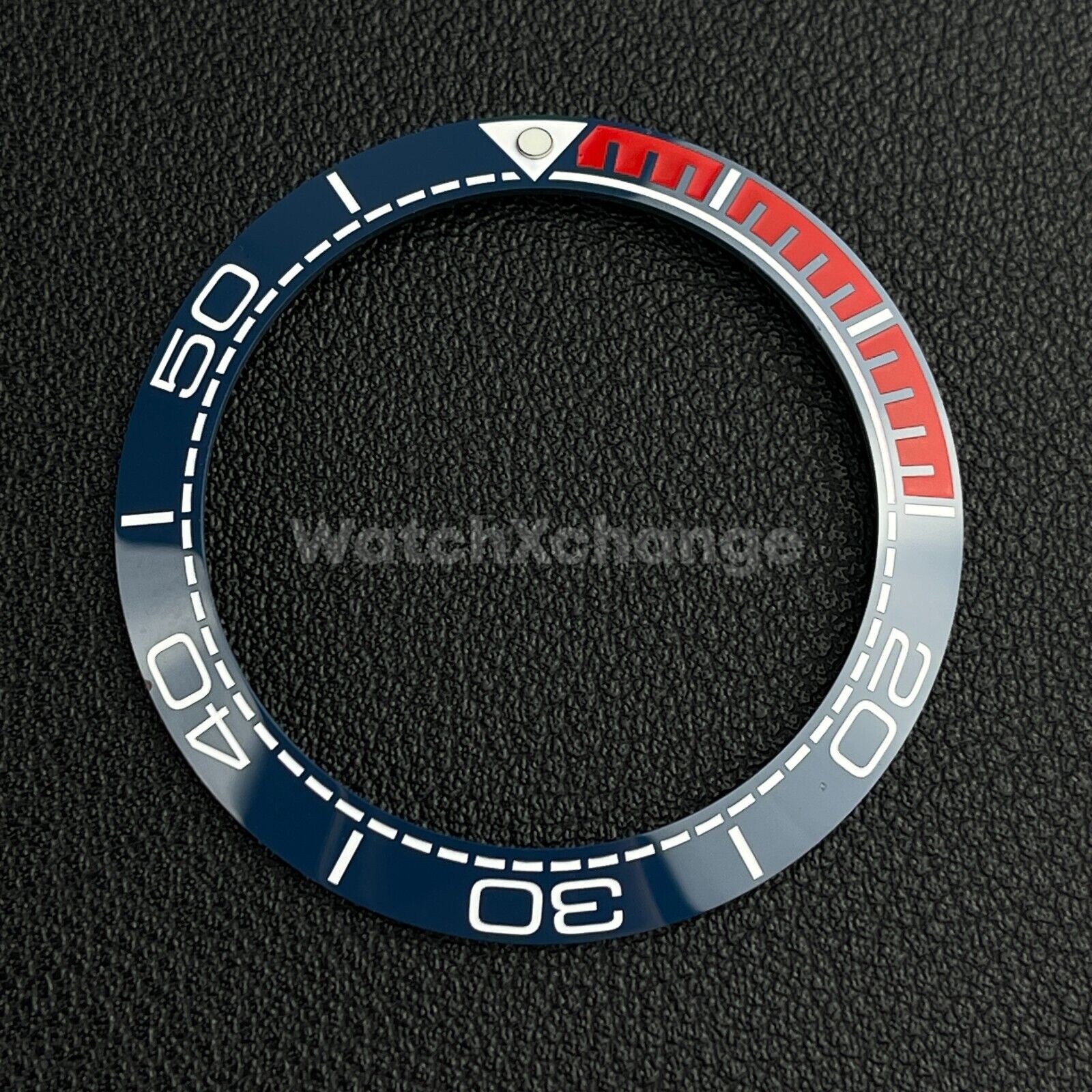 Blue & Red Ceramic Bezel Insert 41.5mm for Rolex Seiko SKX SRPD Omega