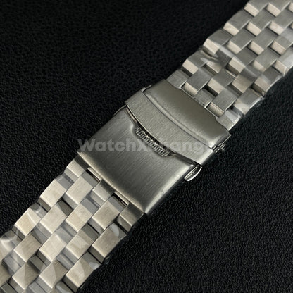 Silver Stainless Steel Super Engineer Watch Band Bracelet For Seiko 18mm - 24mm