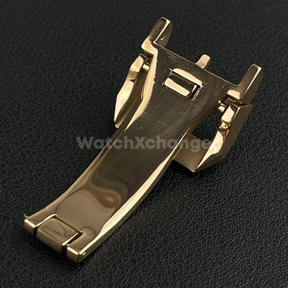 18mm Rose Gold Folding Deployment Buckle Clasp For IWC PILOT AQUATIMER