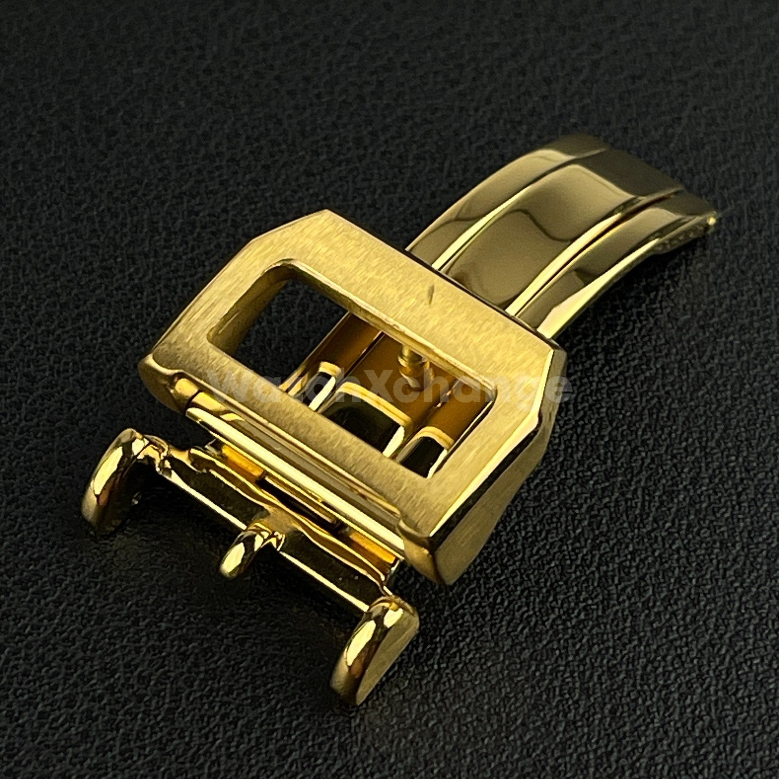 18mm Gold Folding Deployment Buckle Clasp For IWC PILOT AQUATIMER