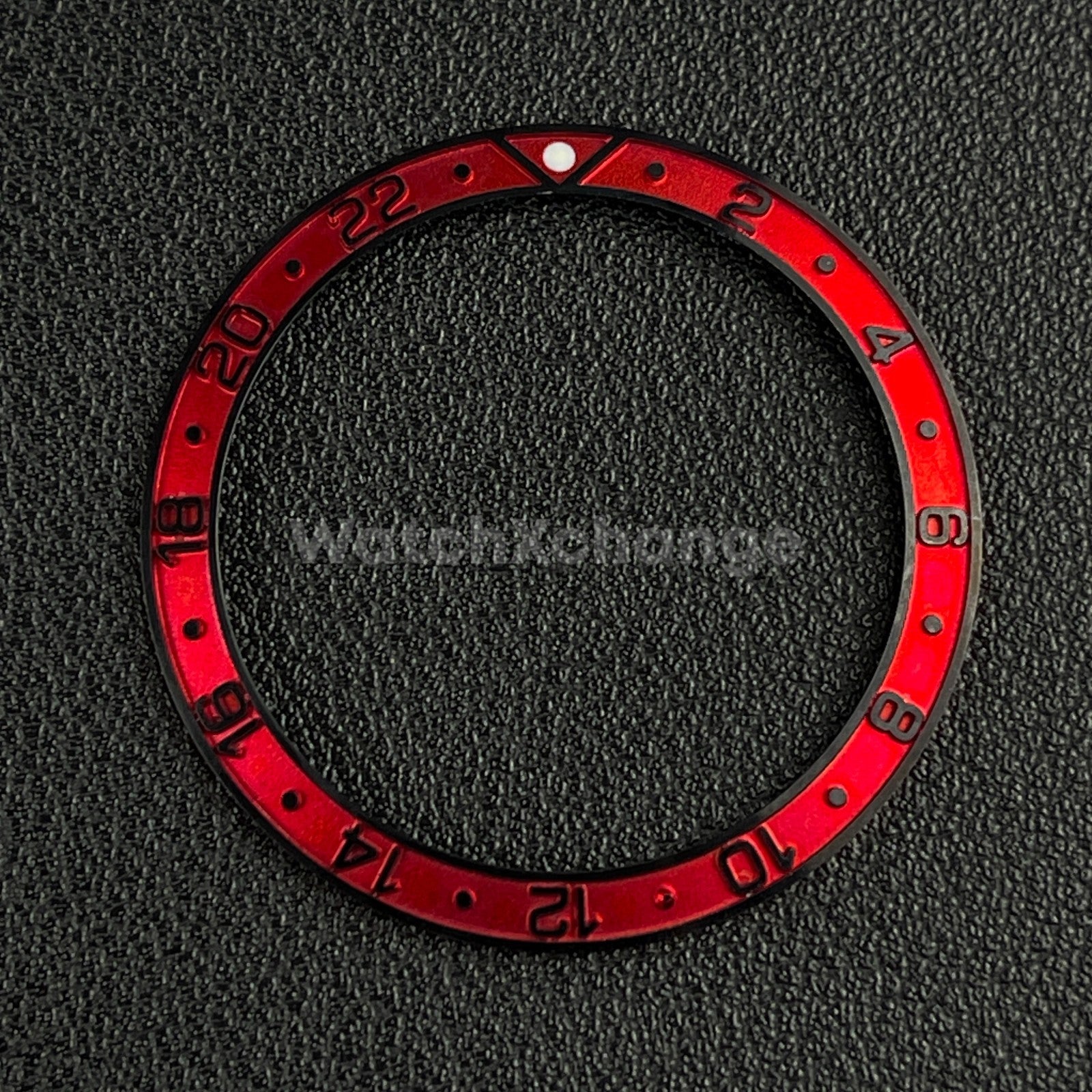 Red & Black 38mm Sloping Bezel Insert For Watch Seiko GMT Rolex SKX007 SRPD