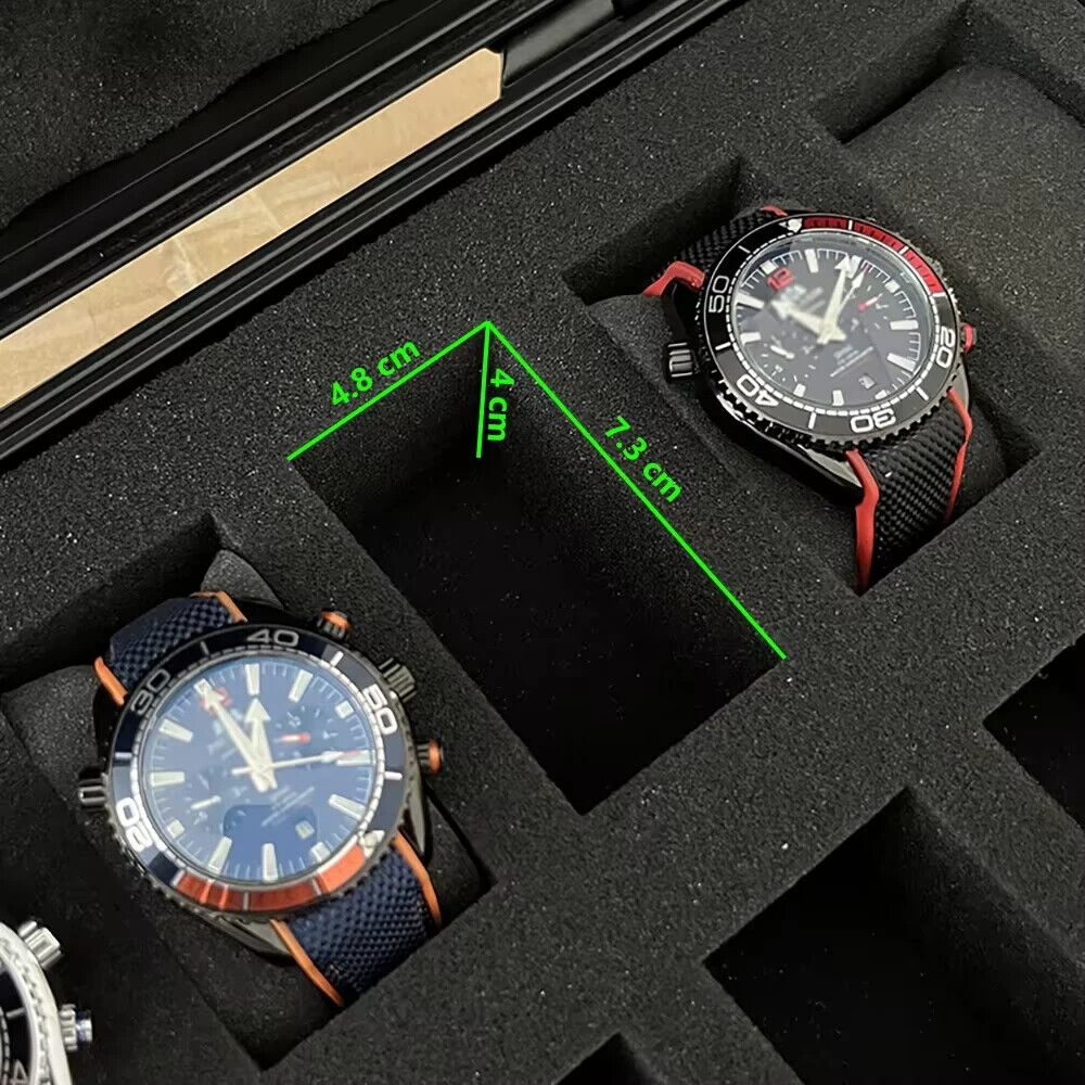 15 Watch Storage Case Shock Proof Travel Resistant Lock Lockable Waterproof