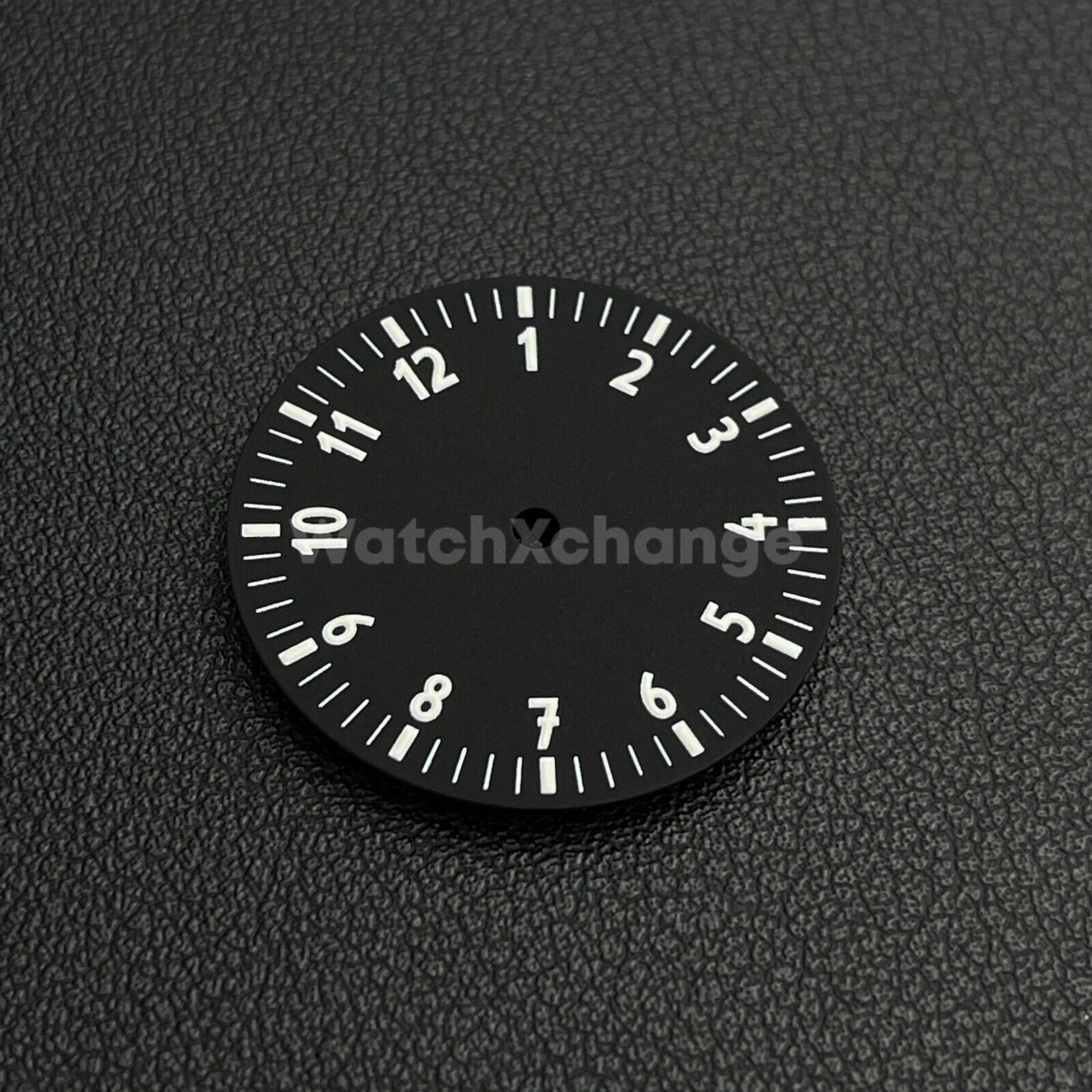 28.5mm Black & White Watch Dial for NH35/NH36/4R Movements