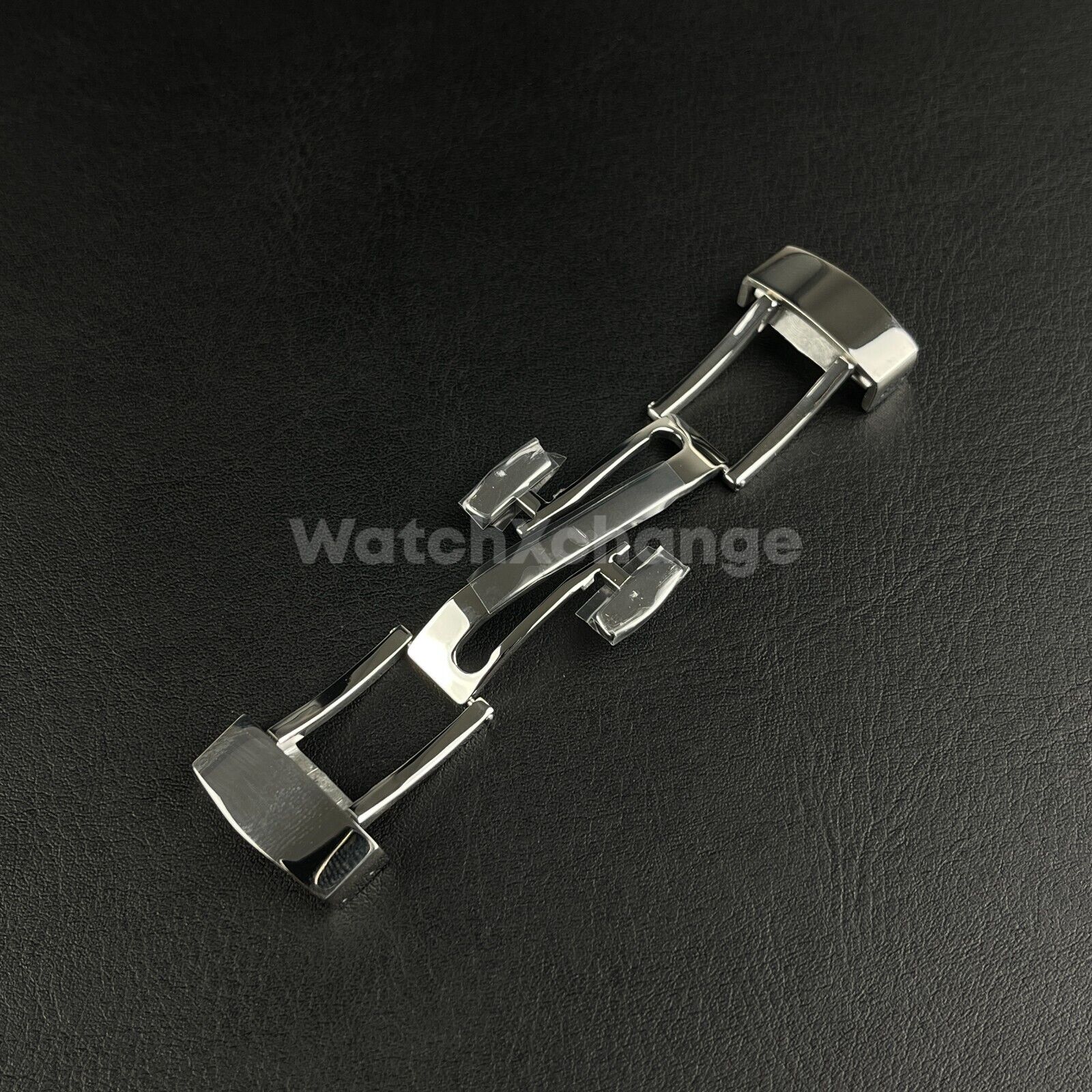 18mm DEPLOYMENT CLASP Stainless Steel fit PATEK PHILIPPE Watch Strap Silver 5167