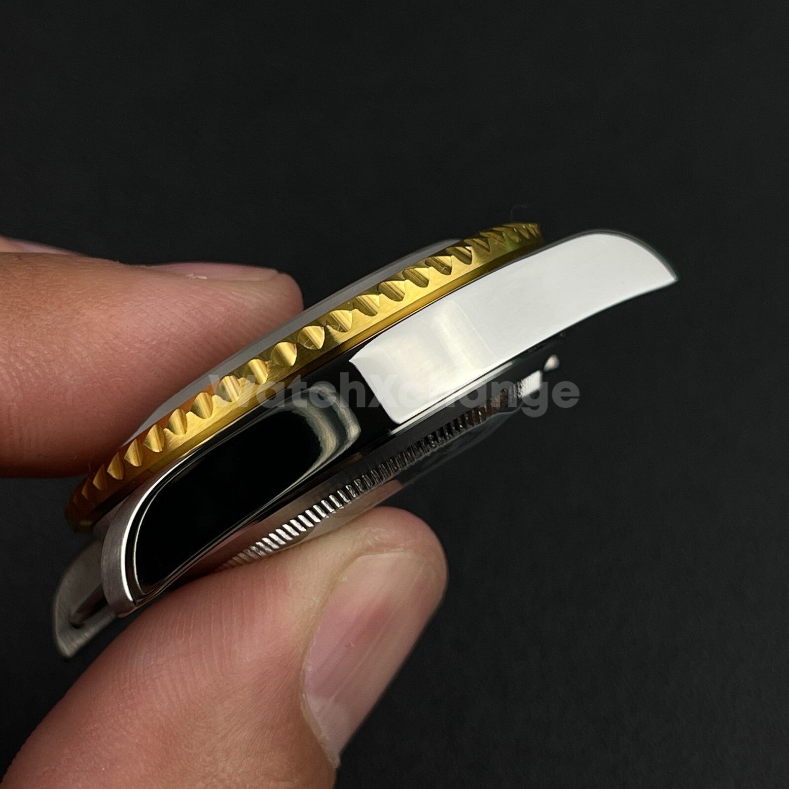 40mm Silver Gold Stainless Steel Divers Watch Case GMT Submariner For NH35 NH36