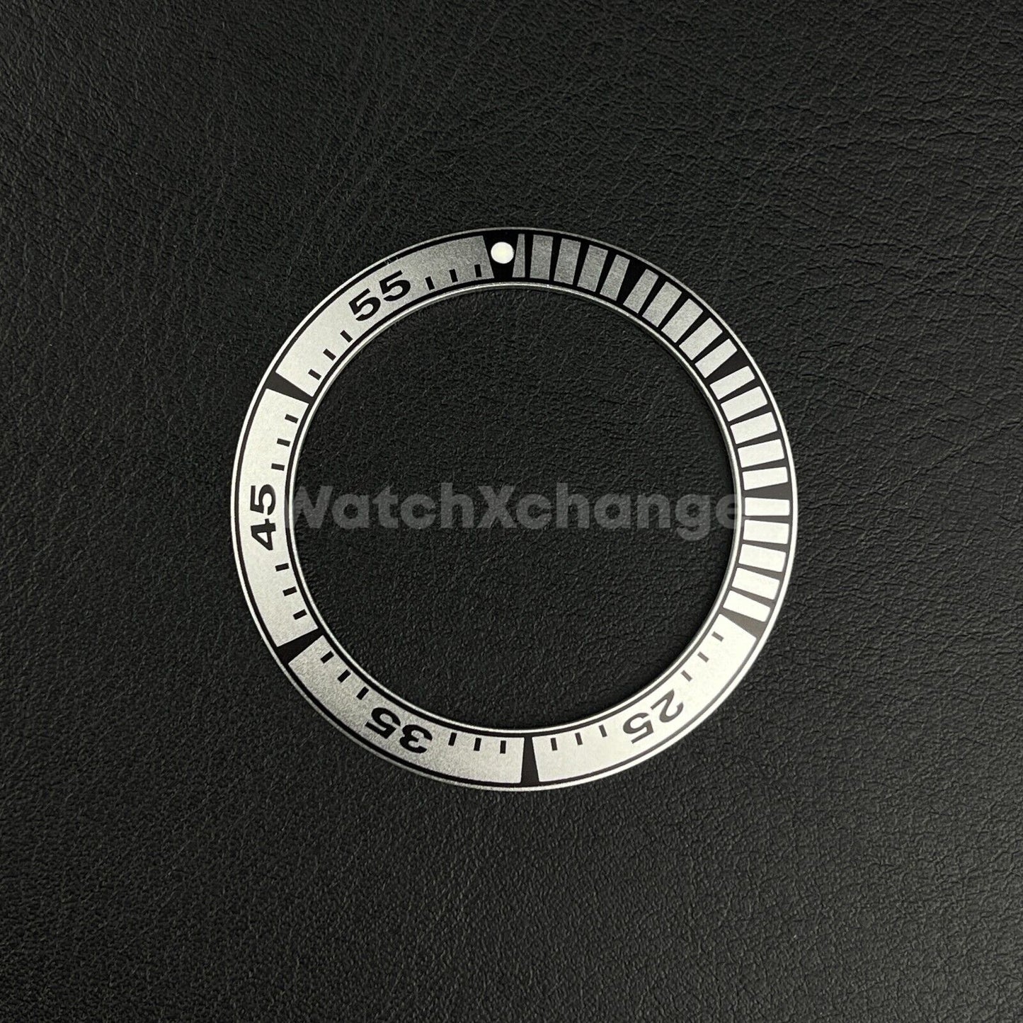 41mm Silver & Black Aluminium Bezel Insert Fits Seiko King Prospex Samurai SRPF