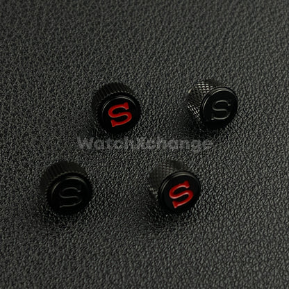 Black Screw-in Engraved "S" Crown for Seiko SKX007 SKX009 NH35 NH36 SRPD
