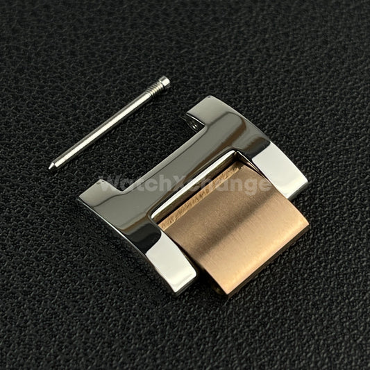 Silver Rose Gold Link For Cartier Ballon Bleu Stainless Brushed Steel 14mm-22mm