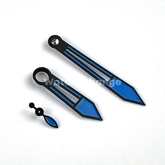 Blue & Black Watch Hands For ETA 6497/6498 Seagull ST3600/ST3620 Movements