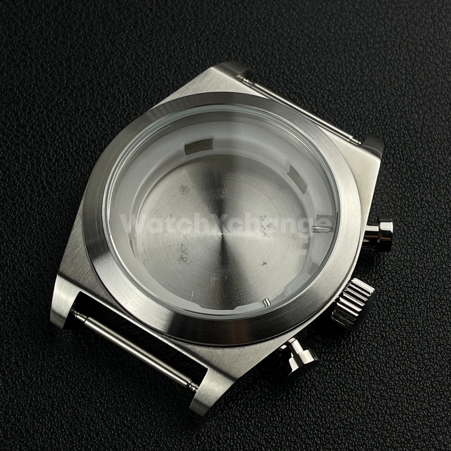 46mm Stainless Steel Silver Dive Watch Case For Miyota OS00 Movement