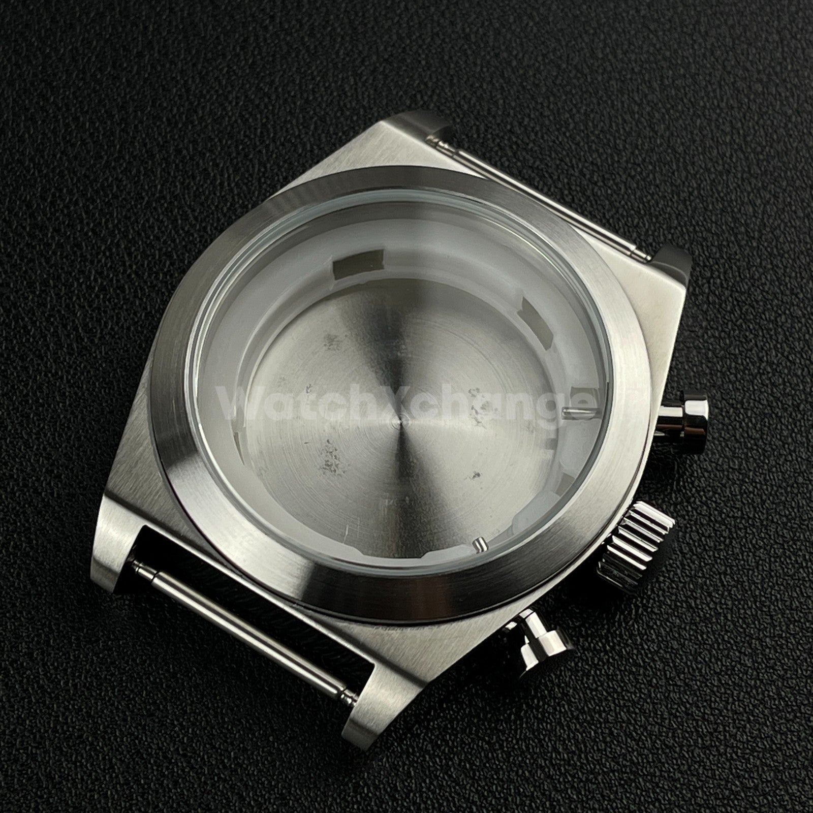 46mm Stainless Steel Silver Dive Watch Case For Miyota OS00 Movement