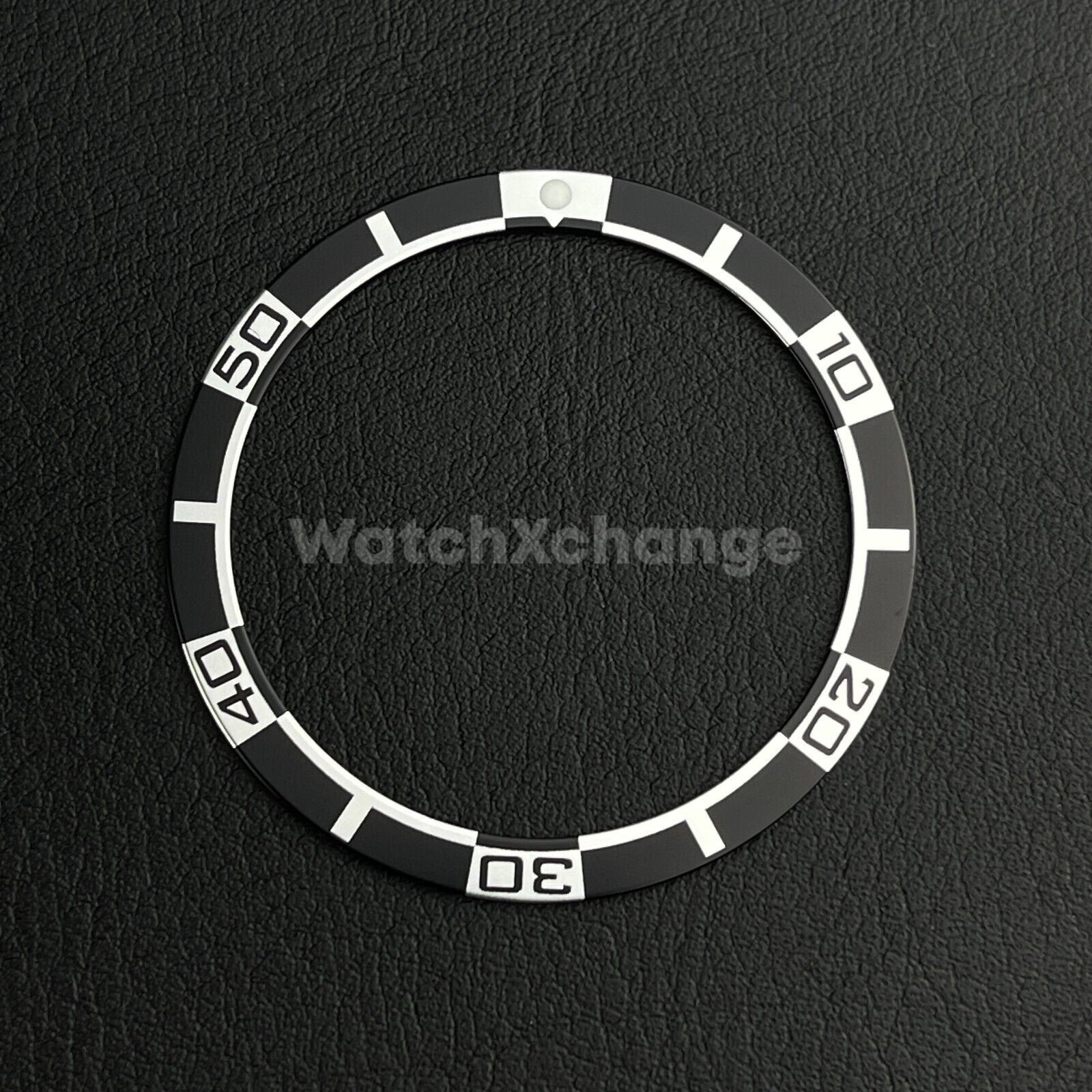 Black 38mm Flat Aluminium Bezel Insert For Diver Watch Seiko Mod SKX SRPD