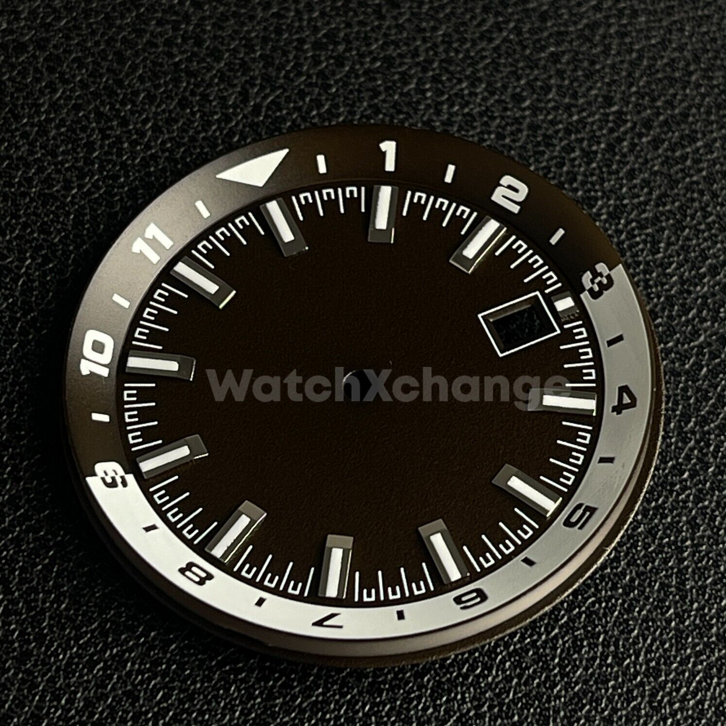 36.5mm Brown & White Watch Dial for SEIKO NH35 NH35A Watch Movement