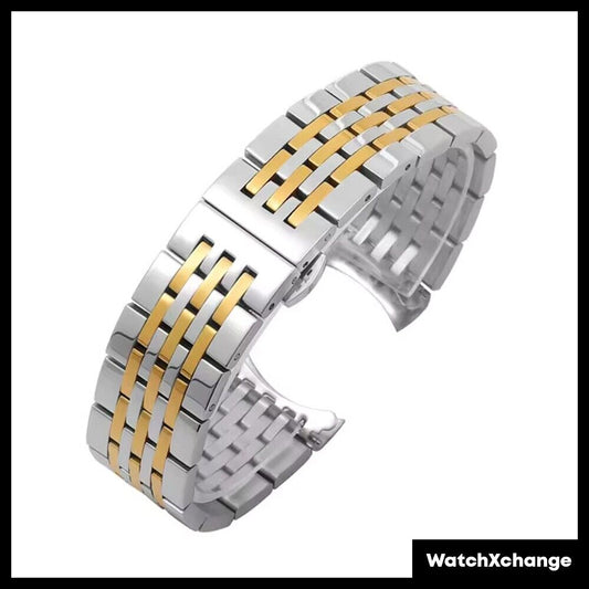 20mm Stainless Steel Watch Band Strap For Tissot 1853 T41 Bracelet Silver & Gold