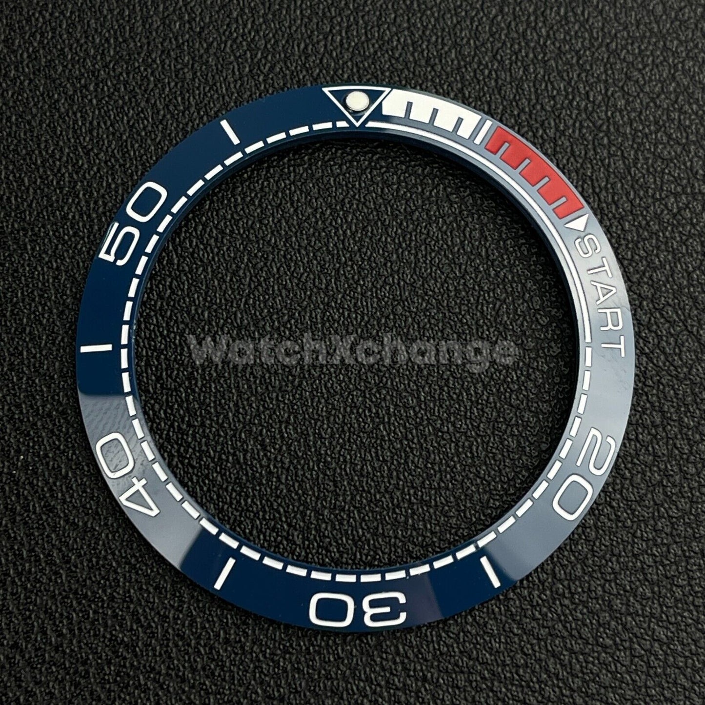 Blue & Red Ceramic Bezel Insert 41.5mm for Rolex Seiko SKX SRPD Omega