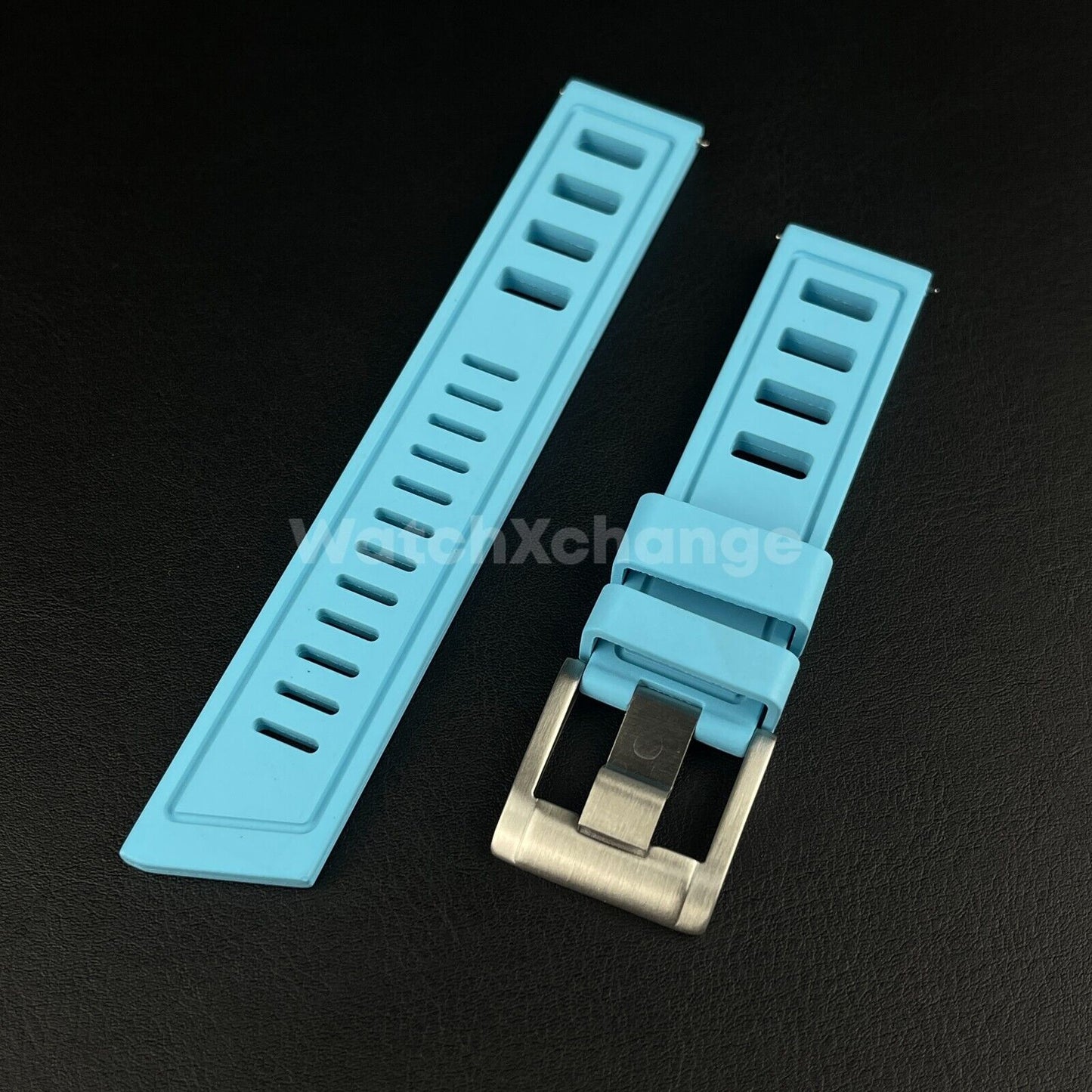 High Quality Premium FKM Rubber Watch Strap Band 20mm Various Colours