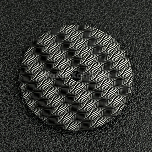 28.5mm Black Wavy Texture Watch Dial Face for SEIKO NH35 NH36 Movements
