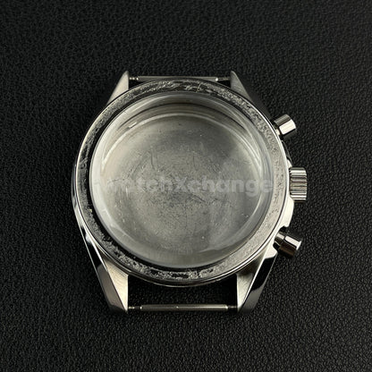 DEFECTIVE 40mm Silver Stainless Steel Watch Case for VK63 Quartz Movement